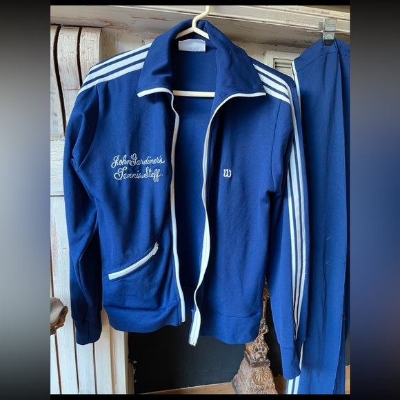 Vintage Sports Retro Athletic Trend 70’s John Gardiner’s Tennis Staff Suit S & M - Picture 5 of 9